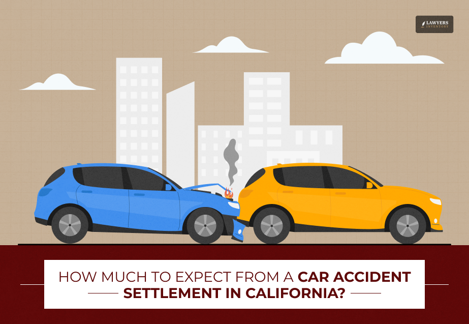 how much to expect from car accident settlement california