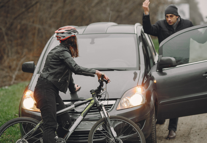 Causes of bicycle accidents