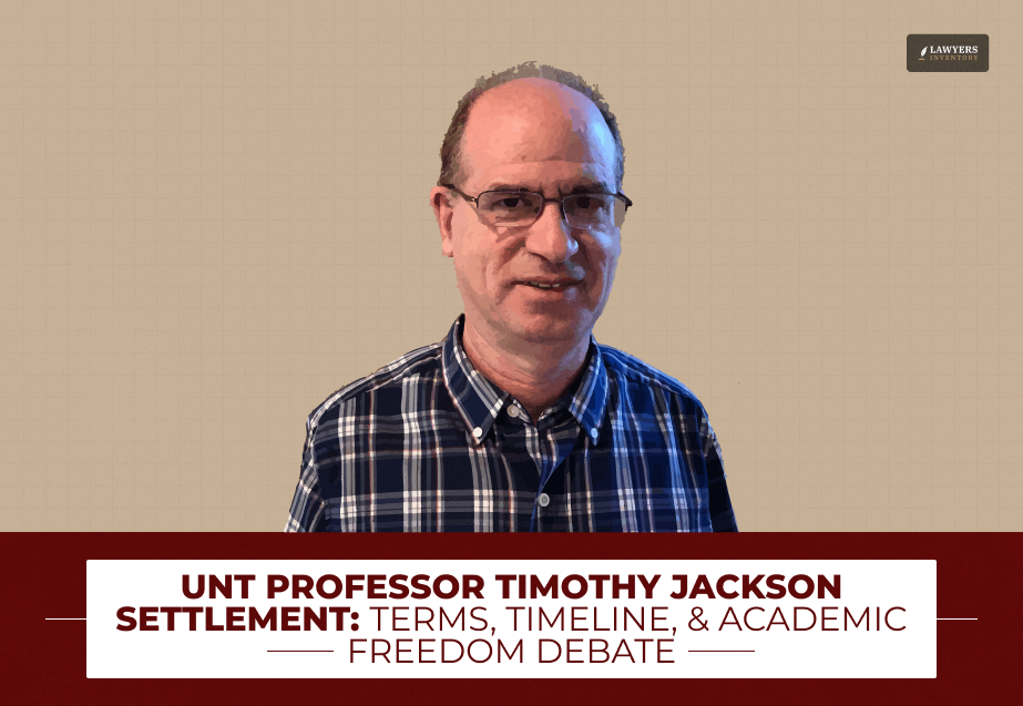 unt professor timothy jackson settlement