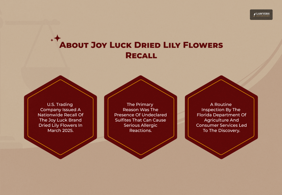 About Joy Luck Dried Lily Flowers Recall