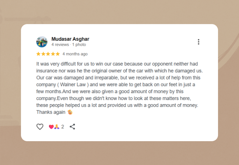 Walner Law GMB rating 3