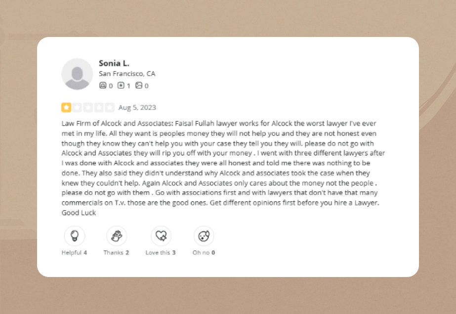 alcock and associates Review 3