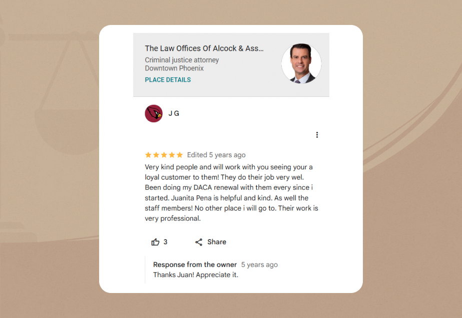 alcock and associates Review 6