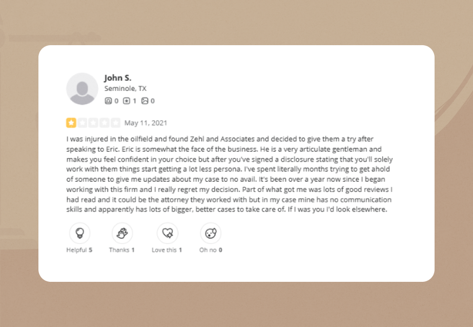 zehl and associates Review 4