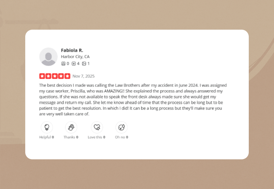 Law Brothers Yelp Review 2