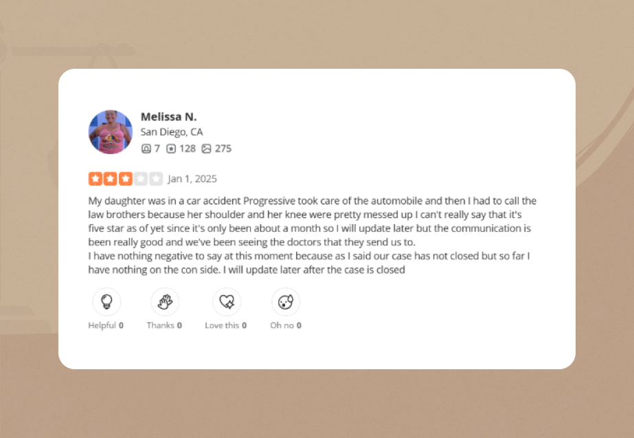 Law Brothers Yelp Review 3