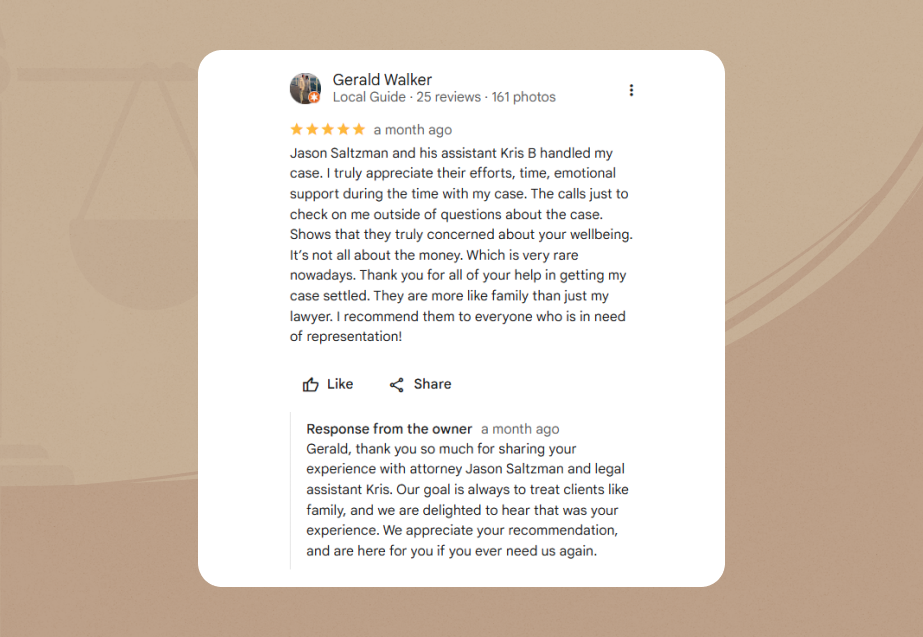 Montlick Injury Attorneys GMB Review 1