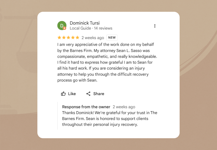 The Barnes Firm GMB Review 1