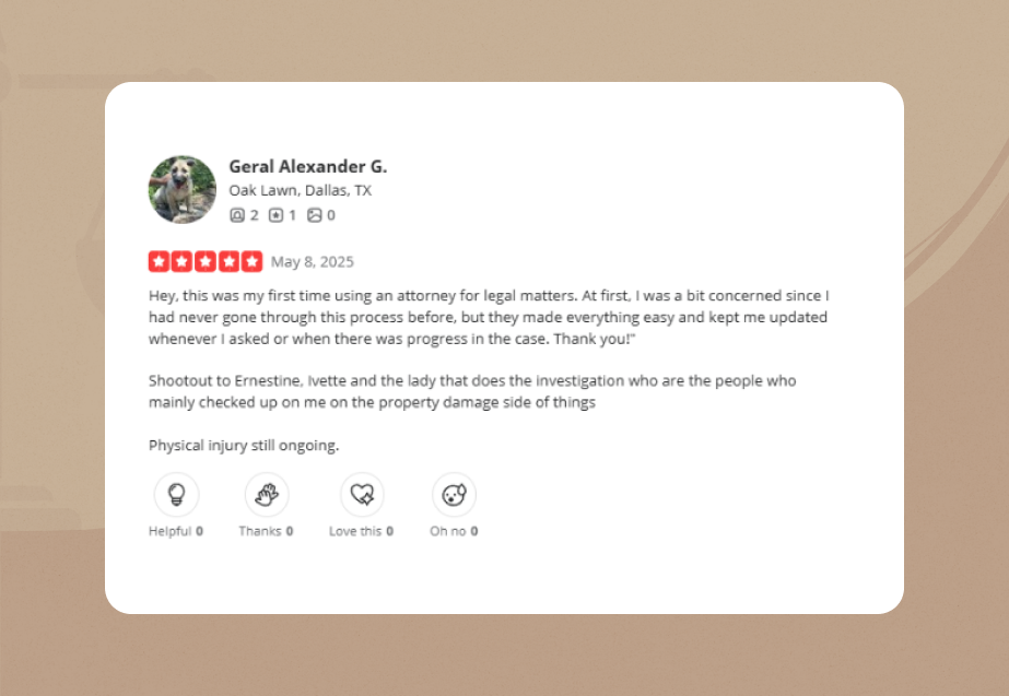 domingo garcia law office Yelp Review 1
