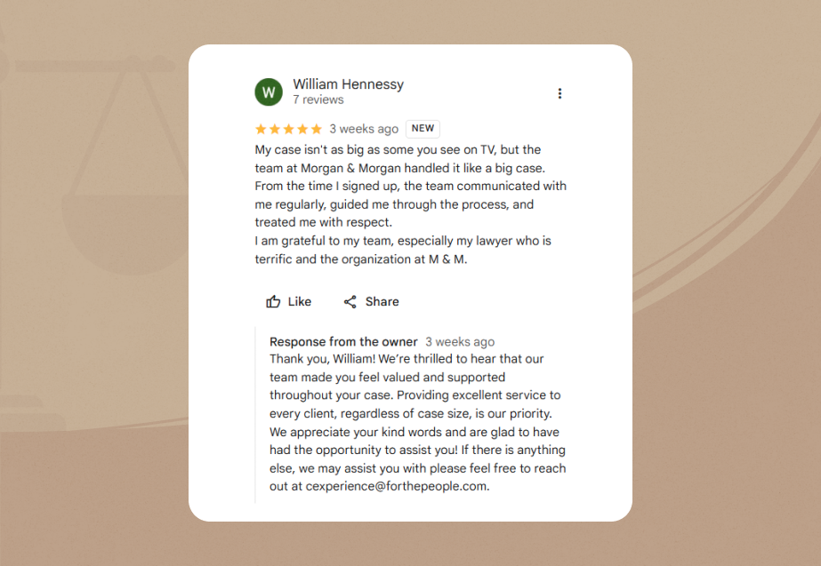 morgan and morgan GMB Review 2