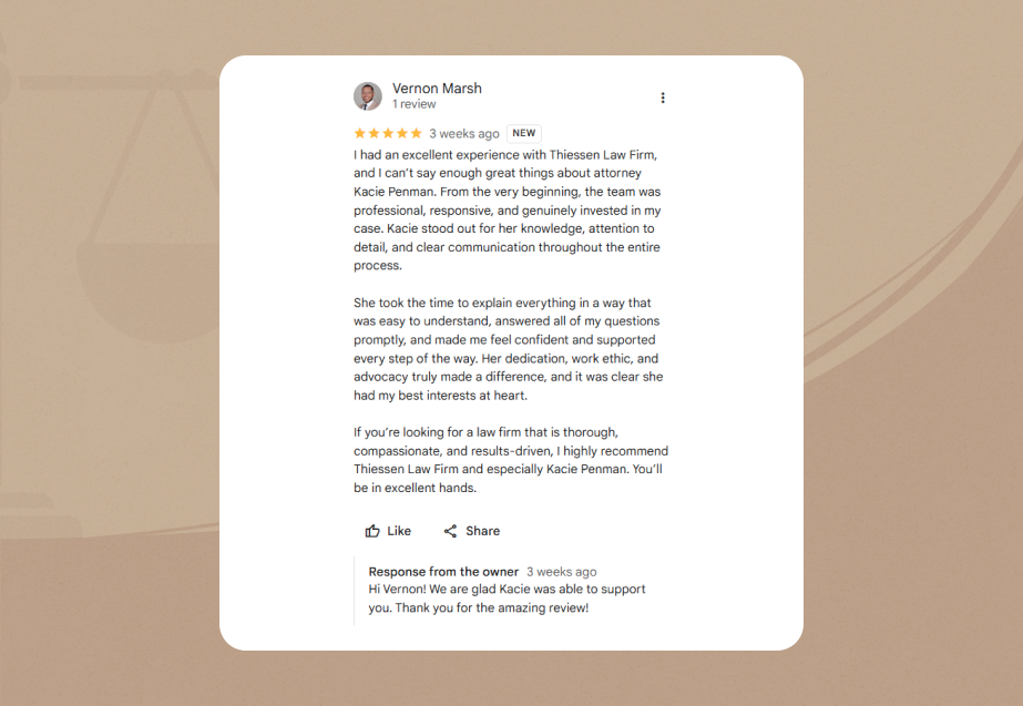 thiessen law firm GMB Review 4