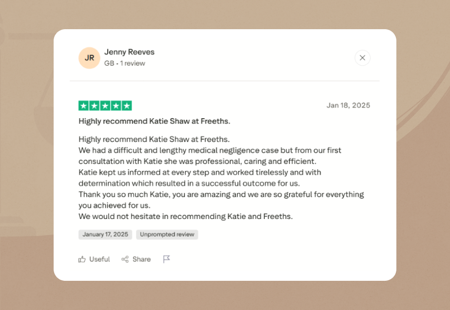 freeths llp Trust Pilot Review 1