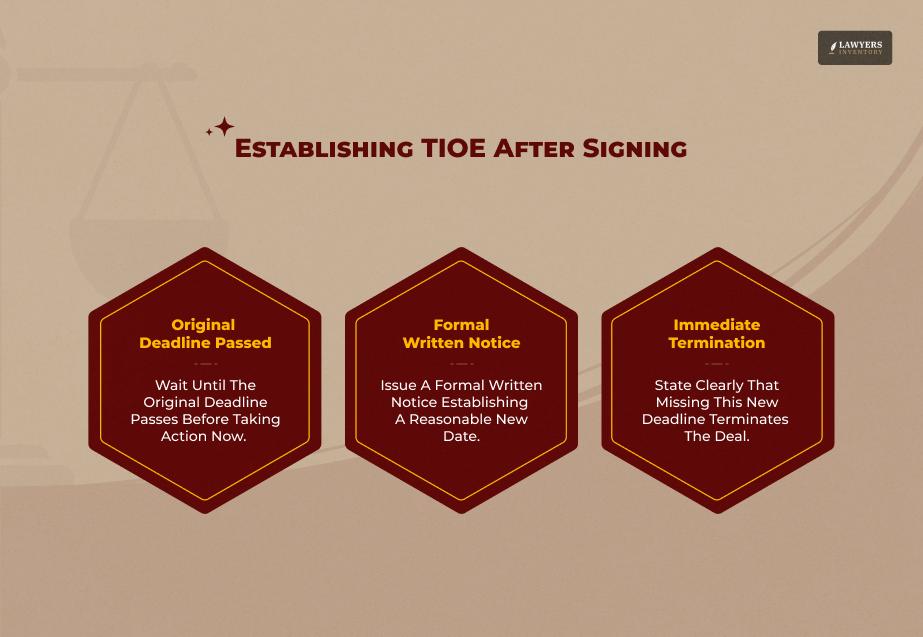 Establishing TIOE After Signing
