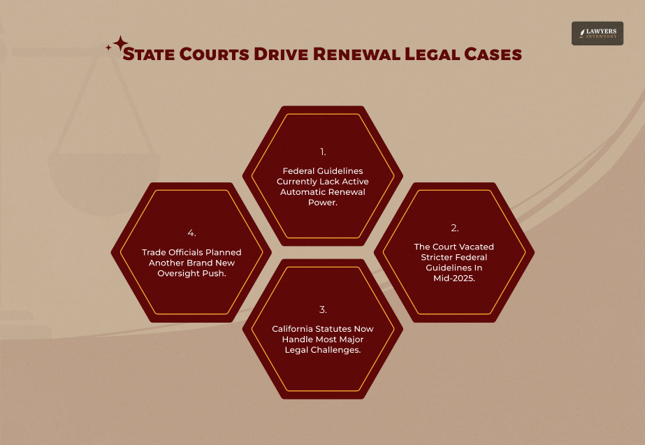 State Courts Drive Renewal Legal Cases